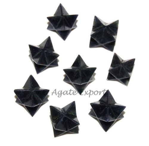 Black Agate Merkaba Star