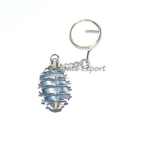 Kyanite Tumbled Stone Keychain