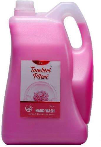 5 Ltr. Rose Hand Wash, Form : Liquid