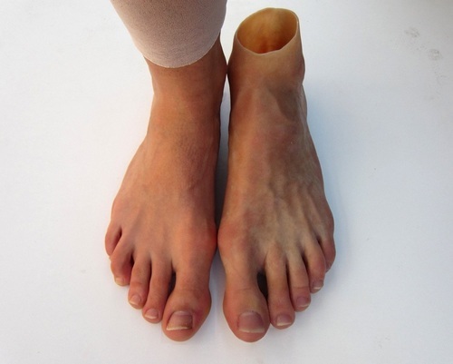 Silicone Foot Prosthesis, Packaging Type : Skin Color