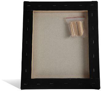 Rectangular Square & Rectangle Black Stretched Canvas, Style : Antique