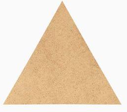 Kapsie MDF Plain Triangle Shape Canvas Board, Color : Brownish