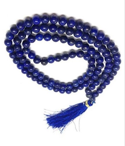 Tejvij Sons Gemstone Lapis Lazuli Mala Bead, Packaging Type : Box