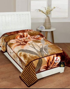 Mink Fur Blanket, For Double Bed, Pattern : Printed