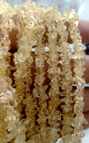 Citrine Chips, Color : Golden