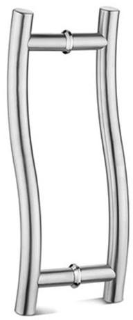 S Type Glass Door Handle, Color : Silver