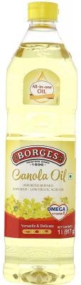 Borges Canola Oil, Feature : Lowest Saturated Fats, Lowers Bad Cholesterol, Helps In Brain Functioning.