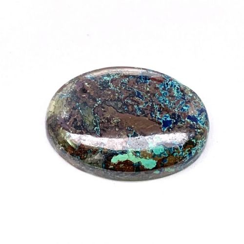 Azurite Crystal Stone, Shape : Oval Cabochon