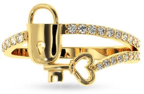 Certified Diamond Gold Ring For Womens On This Valentines