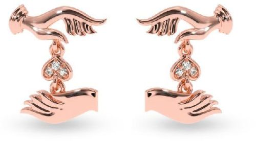 Certified Gold Diamond Earring For Womens On This Valentines