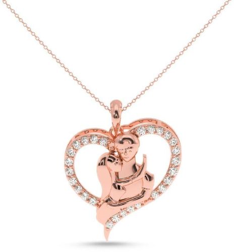 Certified Gold Diamond Pendant For Womens On This Valentines
