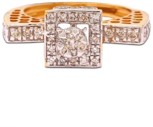 Gold Diamond Ring For Ladies