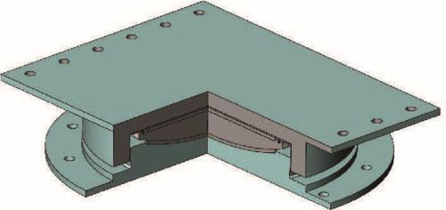 Deevin Coated Metal Guided Pot Bearing, Specialities : Shear Strength, Precise Design