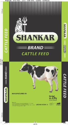 Shankar Cattle Feed Printed Packaging Bags, Technics : Machine Made