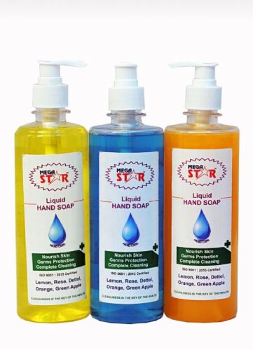 Mega Star 500ml Liquid Hand Soap, Feature : Antiseptic, Basic Cleaning, Eco-Friendly, Whitening