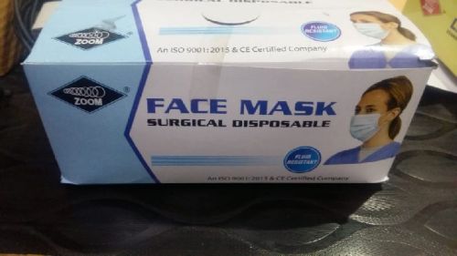 ZOOM Non Woven Surgical Mask, For Clinical, Hospital, Laboratory, Feature : Disposable