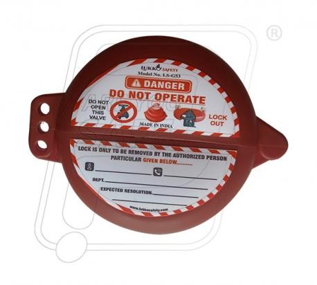 Lukko 176 Grams Polypropylene GATE VALVE LOCKOUT, Size : 63.5mm To 127mm