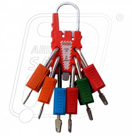 LOCKOUT OSHA PADLOCK HASP, Color : Red + Green