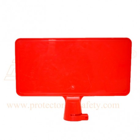 Pioneer SAFETY CONE MESSAGE PLATE, For Highway, Color : Red