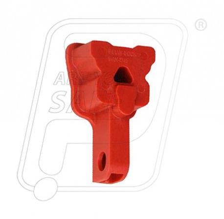 Made From Nylon THREE PHASE PLUG LOCKOUT, Color : Red