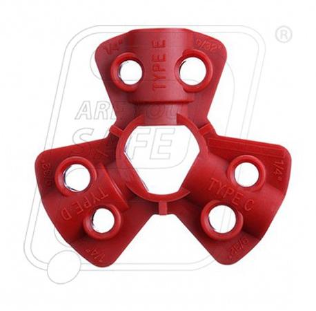 Made From ABS THREE WAY PNEUMATIC LOCKOUT, Color : Red