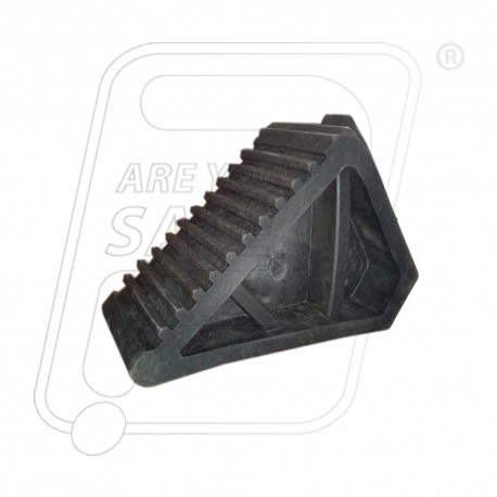 H2 Made From Molded Rubber WHEEL CHOCK, Color : Black