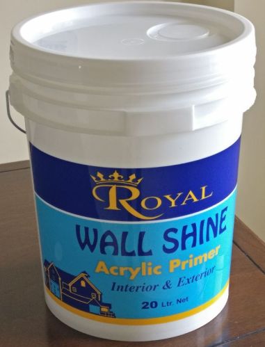 Walfit Paints Acrylic Emulsion Wall Primer, For Brush, Roller, Packaging Type : Can