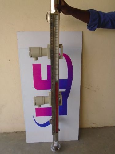 Magnetic Level Gauge With Level Sensors For Industrial, Measuring