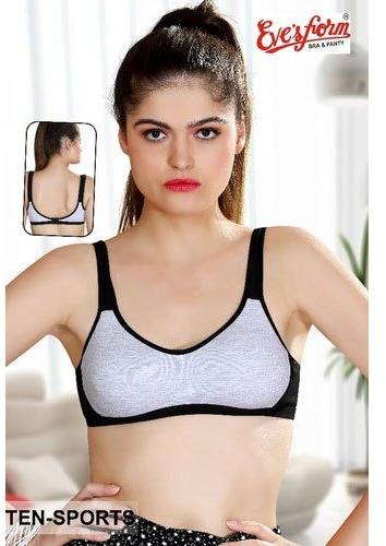 Plain Hosiery Sports Bra, Technics : Machine Made