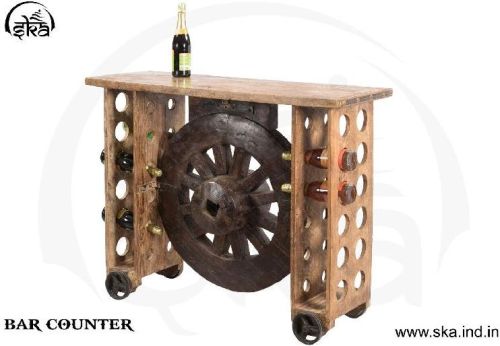 Wood Wheel Bar Counter, For Hotel, Office, Home, Feature : Attractive Designs, Easy To Clean, Stylish
