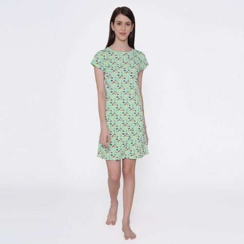 Printed Women Nighty, Color : Green