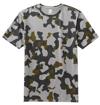 Mens Army Print T Shirt