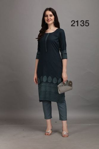 Keshus Printed Casual Kurti, Size : M, XL, XXL