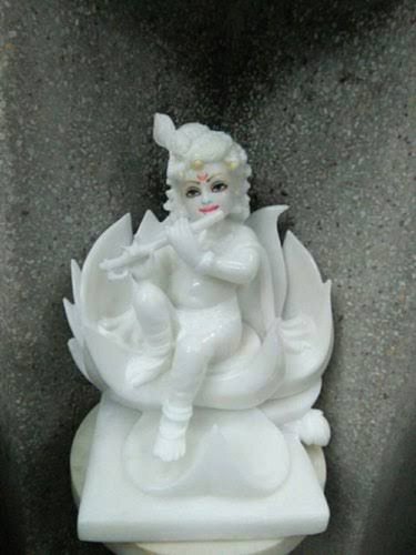 Plain Marble Bal Gopal Statue, For Home