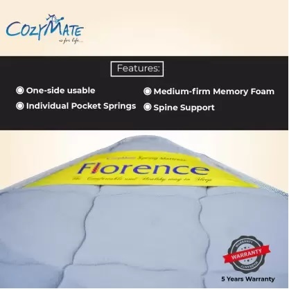 Cozymate Florence Memory Foam Pocket Spring Mattress