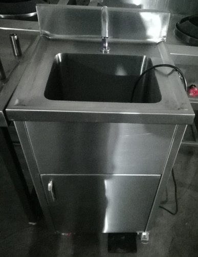 Square Portable Sink, Color : Silver