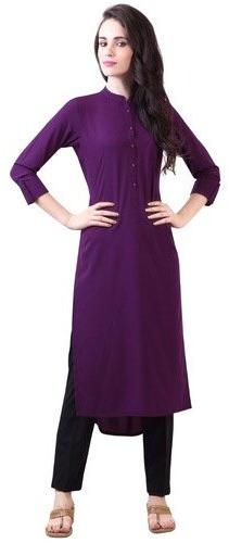 Plain Cotton Casual Ladies Kurti, Size : M-XXL