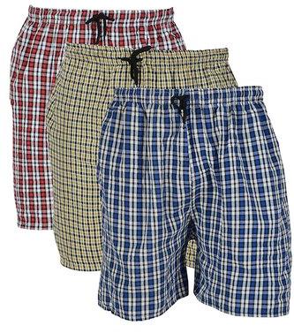 Pure Cotton Mens Checkered Shorts, Size : M-XXL
