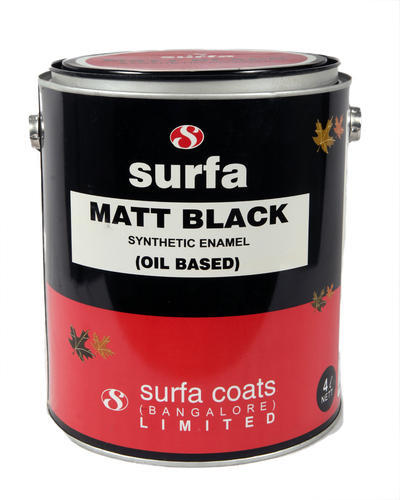 Oil Based Synthetic Enamel Paint, For Roller, Color : Matt Black