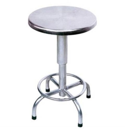 Polished Stainless Steel Deluxe Revolving Stool, For Hospital Use, Style : Non Folding