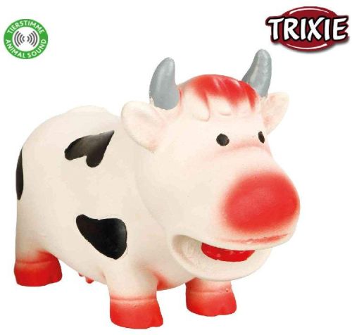 TRIXIE Latex COW SOUND DOG TOY, Size : 19CM