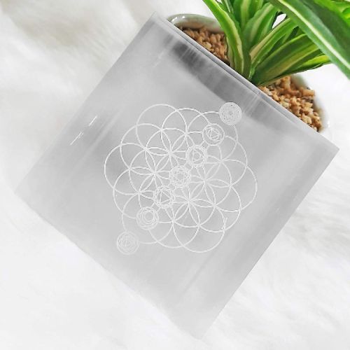 Selenite Plate, Color : White