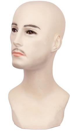 Plastic Male Head Mannequin