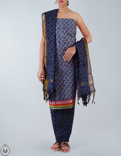 Unnati Silks 100% Pure Cotton. Cotton Chudidar Suit