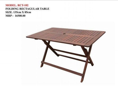 Wooden Folding Rectangular Tables, Size : 135cm X 85cm