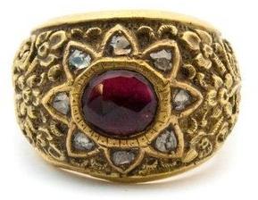 SGA Gold Ruby Ring, Gender : Female