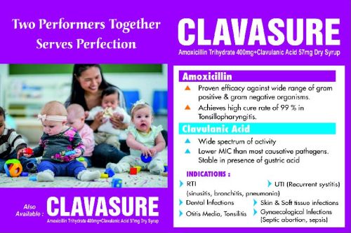 Clavasure Dry Syrup, Certification : FSSAI