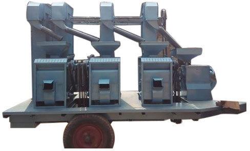 Tractor Trolley Automatic Rice Mill Plant, Production Capacity : 1 Ton Per Hour