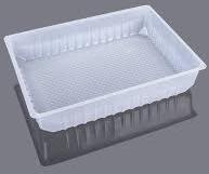 Plastic 38mm Rectangular Sealable Tray, For Food Serving, Color : Transparent