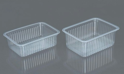Plastic 52mm Rectangular Sealable Tray, For Food Serving